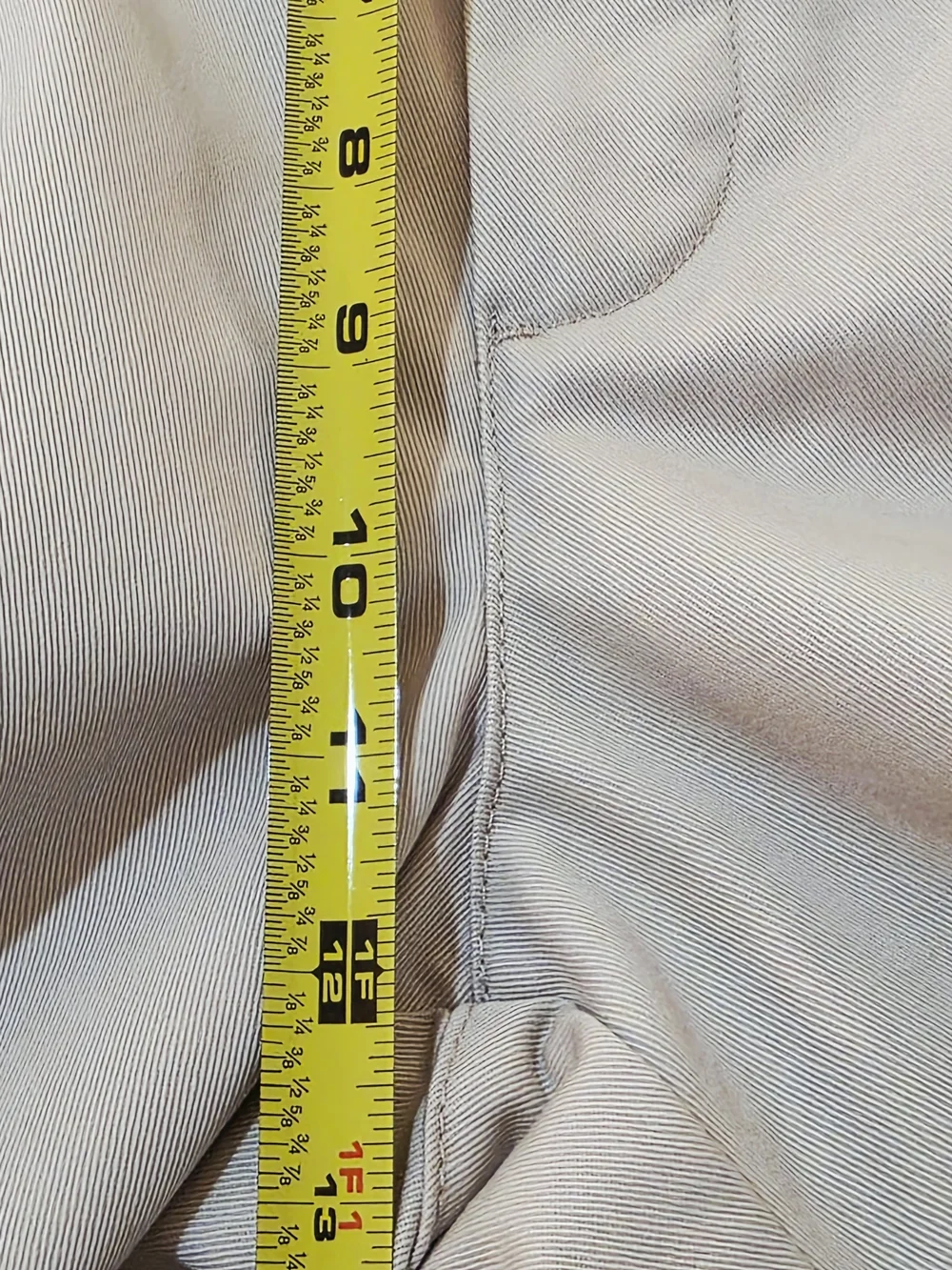 St. John's Bay Men's Straight-Leg Chinos in Light Cream